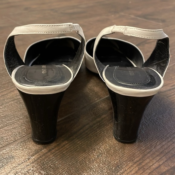 Giorgio Armani black and white heels, size 40.5 - Picture 3 of 4